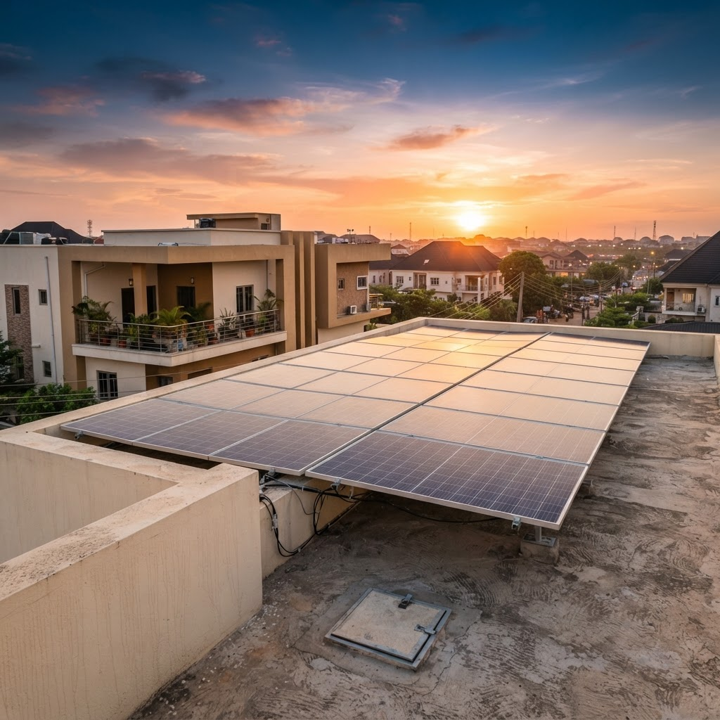 Solar panels installation